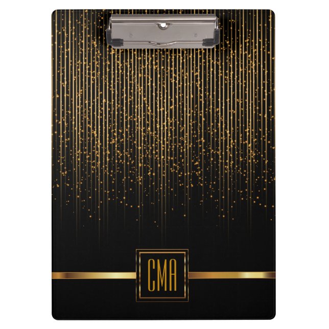 Porte-bloc Monogramme Galaxie Étoiles Design (Devant)