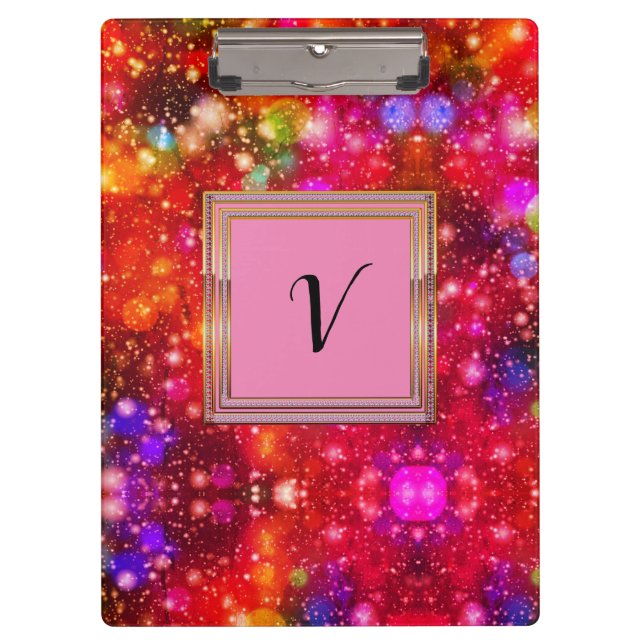 Porte-bloc Monogramme Motif moderne et élégant (Devant)