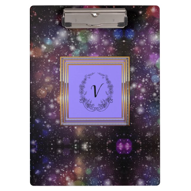 Porte-bloc Monogramme Motif moderne et élégant (Devant)