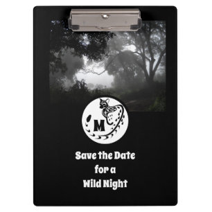 Porte-bloc Monogramme silhouette en gros caractères
