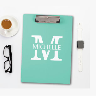 Porte-bloc Monogramme Simple avec Initiale