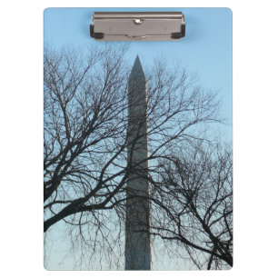 Porte-bloc Monument de Washington dans le paysage d'hiver I