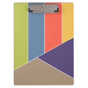 Porte-bloc MOSAÏQUE bandes triangles colorés I + vos idées