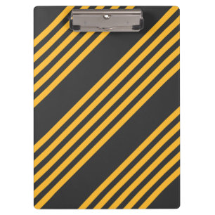Porte-bloc Motif à cinq bandes Sunny jaune et charbon de bois