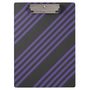 Porte-bloc Motif à cinq bandes Ultra violet et charbon de boi