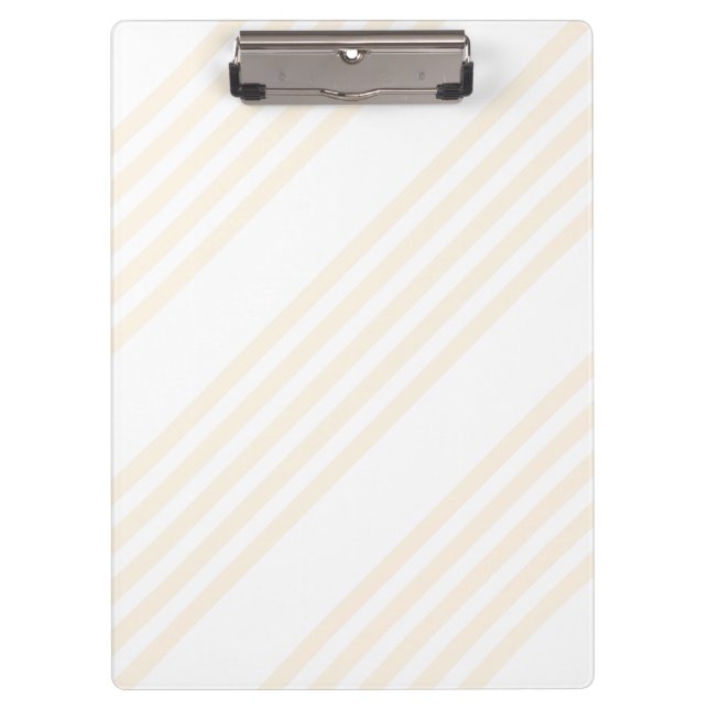 Porte-bloc Motif à cinq rayures beige et blanc (Devant)