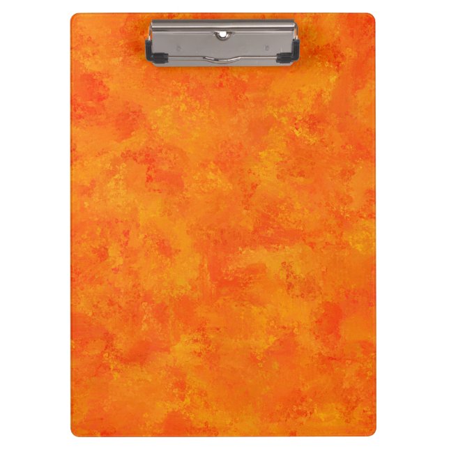 Porte-bloc Motif Abstrait orange (Devant)