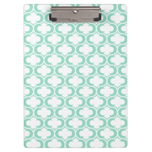 Porte-bloc Motif blanc bleu en bon état élégant de trellis