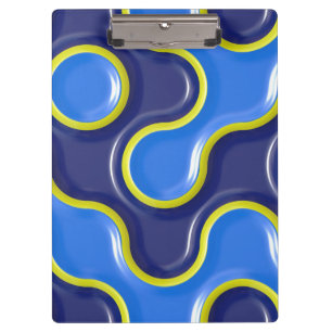 Porte-bloc Motif BLOB Bleu