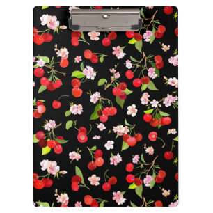 Porte-bloc Motif cerise 2