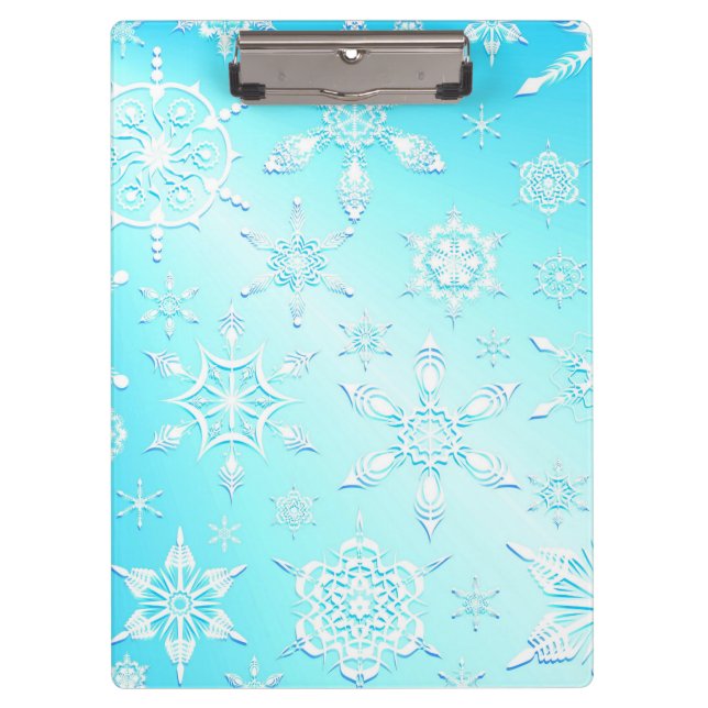 Porte-bloc Motif Crystal Snowflakes (Devant)