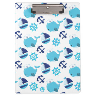 Porte-bloc Motif De Baleines, Beaux Baleines, Baleines Bleues
