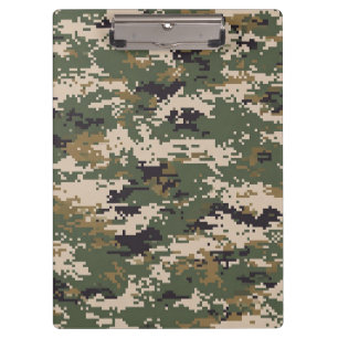 Porte-bloc Motif de camouflage numérique vert