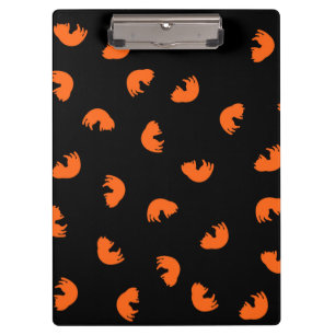 Porte-bloc Motif de chat orange