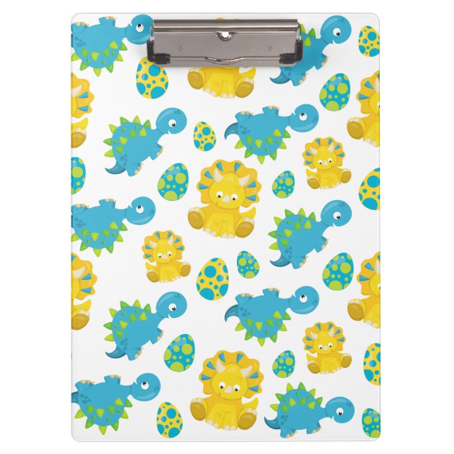 Porte-bloc Motif De Dinosaures, Dinosaures Mignons, Baby Dino (Devant)