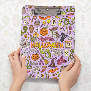 Porte-bloc Motif de doodle Halloween mignon