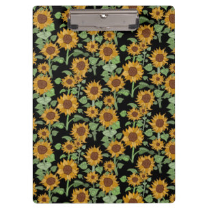 Porte-bloc Motif de fleurs de soleil Cottagecore