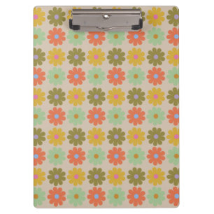 Porte-bloc Motif de fleurs pastel vintage simple