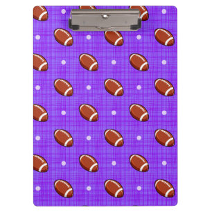 Porte-bloc Motif de football Brown et pourpre