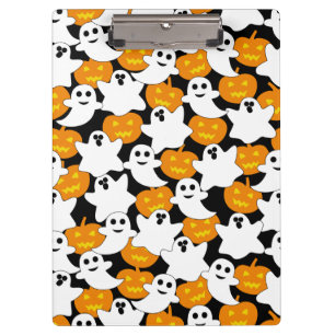 Porte-bloc Motif de Ghost et Citrouille Halloween