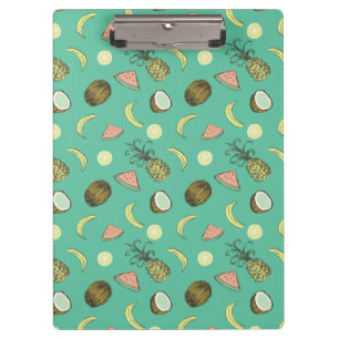 Porte-bloc Motif de griffonnage de fruit tropical