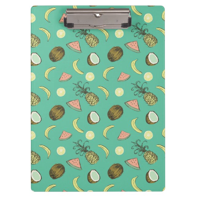 Porte-bloc Motif de griffonnage de fruit tropical (Devant)