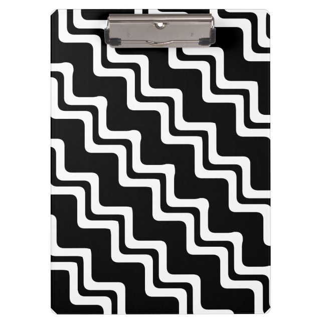 Porte-bloc Motif de ligne double couleur Diagonal Zig Zag (Devant)