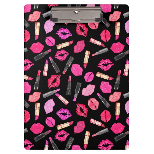 Porte-bloc Motif de maquillage d'aquarelle Clipboar (Devant)