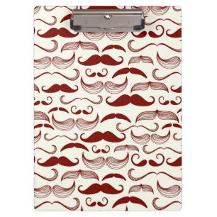 Porte-bloc Motif de moustache, rétro style 3
