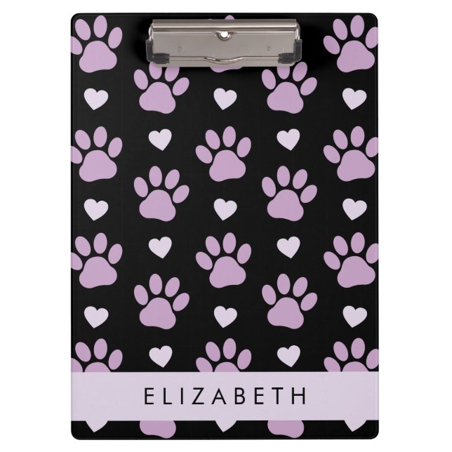 Porte-bloc Motif De Pâtes, Pâtes Lilac, Coeurs, Votre Nom (Devant)