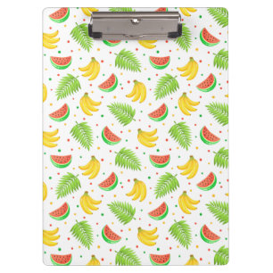 Porte-bloc Motif de point de polka de fruit tropical