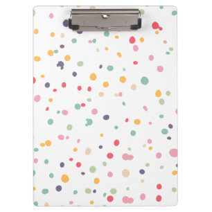 Porte-bloc Motif de points coloré mignon de confettis