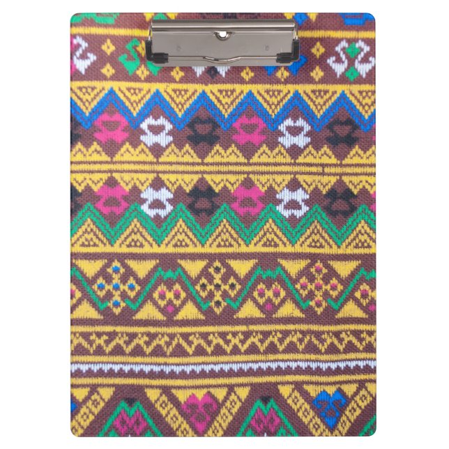 Porte-bloc Motif de soie thaïlandais tissé à la main (Devant)