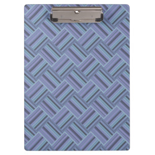 Porte-bloc Motif de tissage en diagonale gris bleu