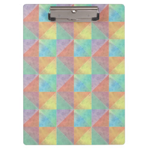 Porte-bloc Motif de triangles aquarelle colorés