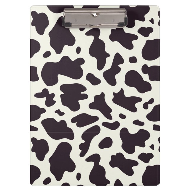 Porte-bloc Motif de vache noir et blanc Imprimer (Devant)