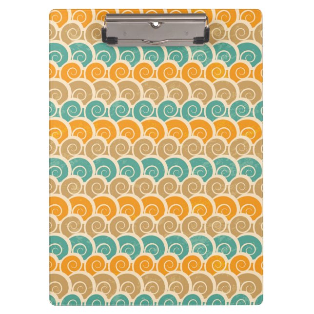 Porte-bloc Motif de vagues d'aquarelle (Devant)