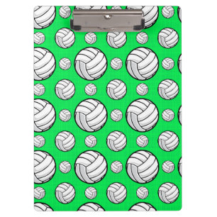 Porte-bloc Motif de volley-ball Neon Green