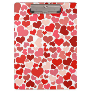 Porte-bloc Motif Des Coeurs, Coeurs Rouges, Amour