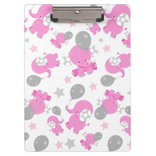 Porte-bloc Motif Des Eléphants Roses, Eléphants Mignons, Étoi