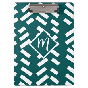 Porte-bloc Motif diagonal minimaliste, Monogramme