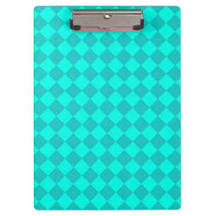 Porte-bloc Motif diamant turquoise Checker