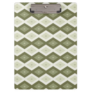 Porte-bloc Motif diamant vert olive