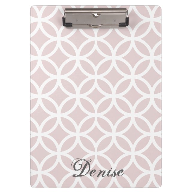Porte-bloc Motif Diamond rose Porte - bloc personnalisé (Devant)