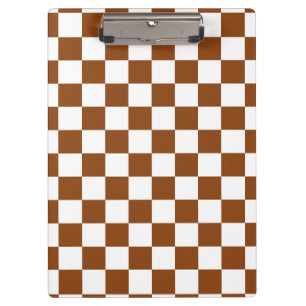 Porte-bloc Motif du tableau de contrôle Brown et blanc au cho
