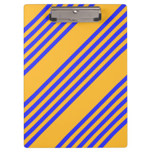 Porte-bloc Motif électrique bleu et jaune cinq bandes