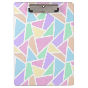 Porte-bloc Motif en mosaïque arc-en-ciel Pastel