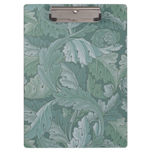 Porte-bloc Motif feuille d'acanthe bleu sarcelle de William M