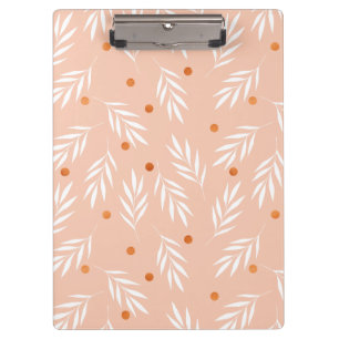 Porte-bloc Motif Feuille moderne Apricot rose