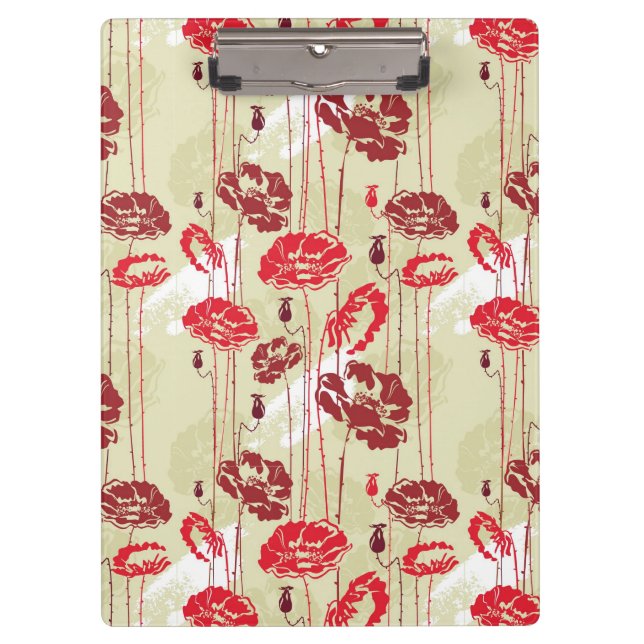 Porte-bloc Motif floral 2 d'élégance abstraite (Devant)